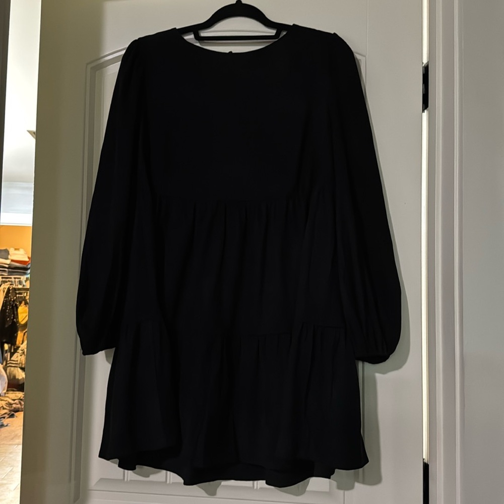 Black dress (looks like suede)